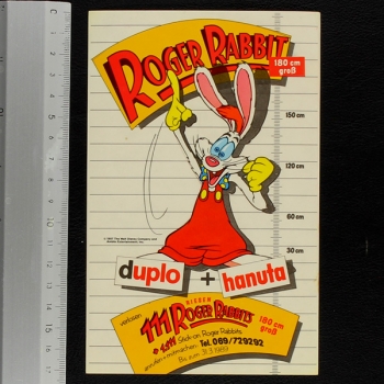 Roger Rabbit Ferrero Advertising sticker - Duplo Hanuta