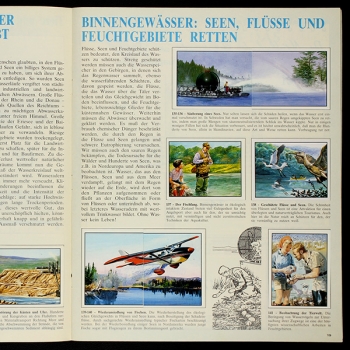 WWF Bedrohte Natur Panini Sticker Album komplett