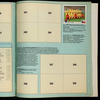 Fußball 79 Panini Sticker Album teilgefüllt