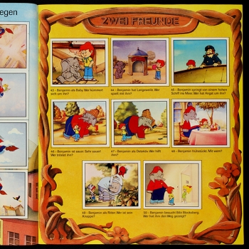 Benjamin Blümchen Panini Sticker Album komplett