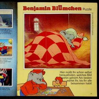 Benjamin Blümchen Panini Sticker Album komplett