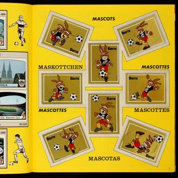 Euro 88 Panini Sticker Album komplett - Top