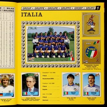 Euro 88 Panini Sticker Album komplett - Top