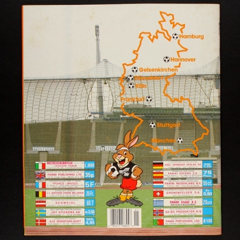 Euro 88 Panini sticker album complete - Top