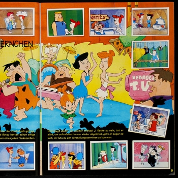 Familie Feuerstein Panini Sticker Album komplett