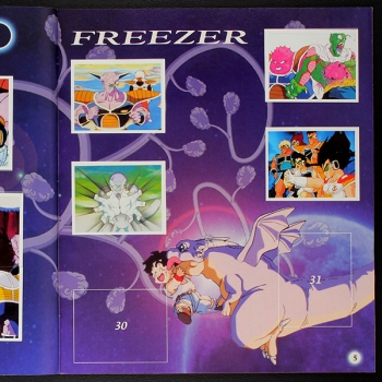 Dragon Ball Panini album with stickers - F