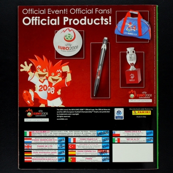 Euro 2008 Panini Sticker Album komplett mit update - Top