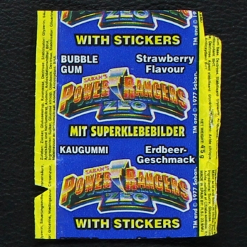 Power Ranger Zeo Bubble Gum - Wrapper