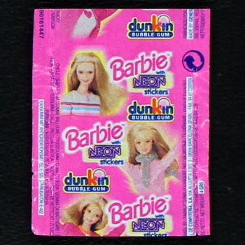 Barbie Neon dunkin Bubble Gum - Wrapper