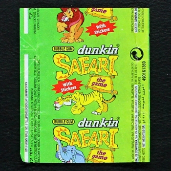 Safari dunkin Bubble Gum - Wrapper