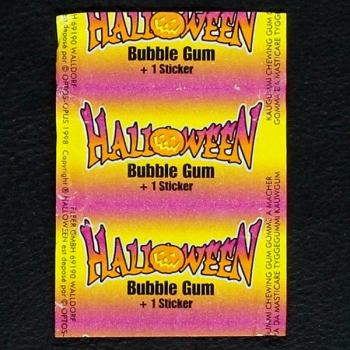 Halloween Fleer Bubble Gum - Wrapper