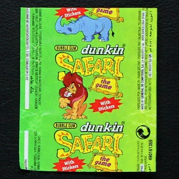 Safari dunkin Bubble Gum - Wrapper