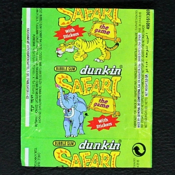 Safari dunkin Bubble Gum - Wrapper