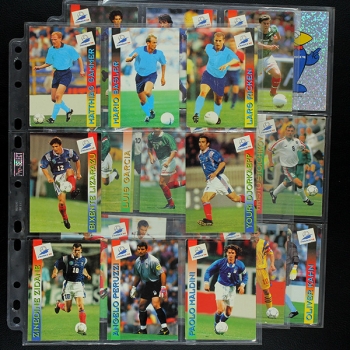 France 98 Panini Trading Cards - Zidane Maldini Hagi