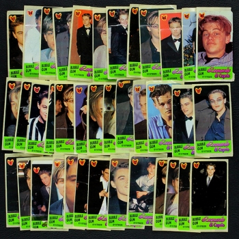 Leonardo di Caprio Kuroczik Folder + 38 Sticker - Kaugummi Bilder