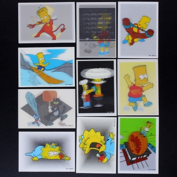 Simpsons Panini 10 Sticker - 3D