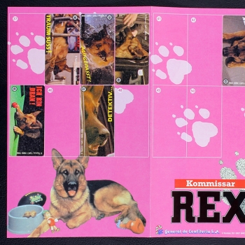 Kommisar Rex dunkin Sticker Folder - Kaugummi Bilder