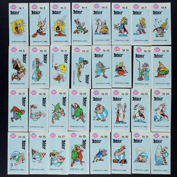 Asterix Fleer 1993 Sticker komplett - Kaugummi Bilder