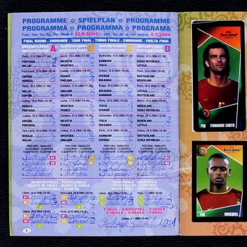 Euro 2004 Panini Sticker Album komplett - Pocket Version