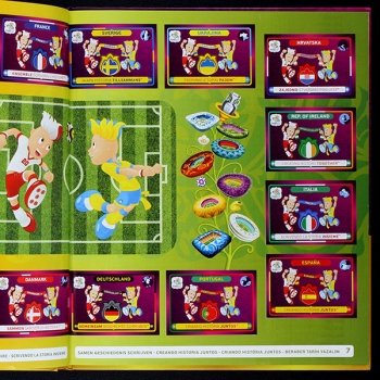 Euro 2012 Panini sticker album complete - Hardcover Version