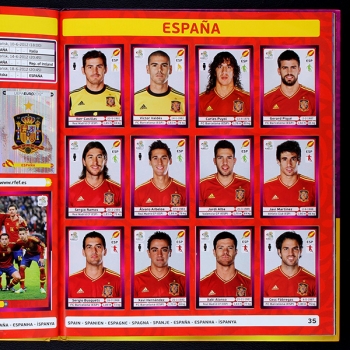 Euro 2012 Panini sticker album complete - Hardcover Version