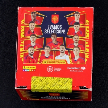 Vamos Selecion Panini Box mit 120 Sticker Tüten