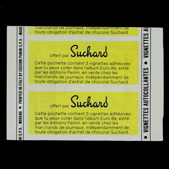 Euro 84 Panini Sticker Tüte - Suchard Version