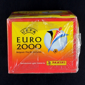 Euro 2000 Panini Box mit 100 Sticker Tüten