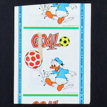 Goal 1983 Panini sticker bag - Donald Duck Version