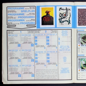 Espana 82 Panini Sticker Album komplett