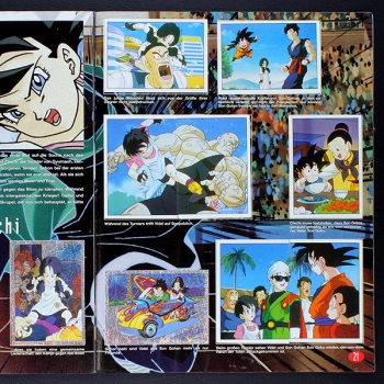 Dragon Ball Z Panini album with stickers -6