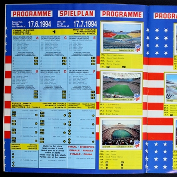 USA 94 Panini Sticker Album komplett - D