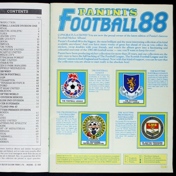 Football 88 Panini sticker album almost complete -4