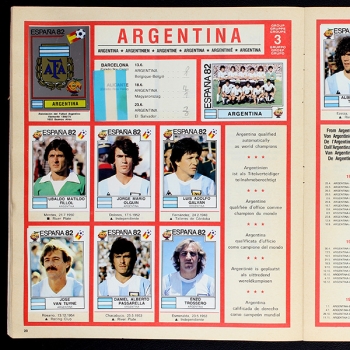 Espana 82 Panini Sticker Album komplett