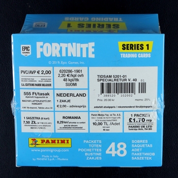 Fortnite Series 1 Panini Box mit 48 Packs