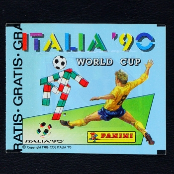 Italia 90 Panini Sticker Tüte - Gratis Version