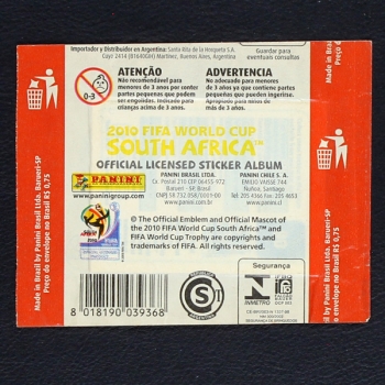 South Africa 2010 Panini Sticker Tüte - Brasil Version