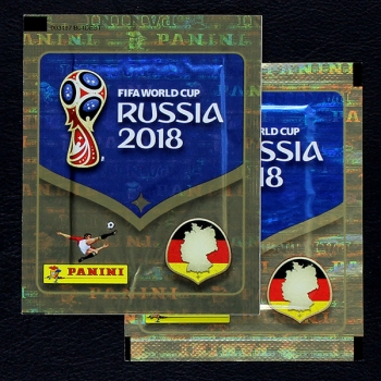 Russia 2018 Panini Sticker Tüte - D Version vertikal + horizontal