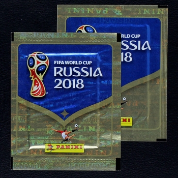 Russia 2018 Panini Sticker Tüte - Version vertikal + horizontal F