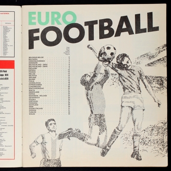 Euro Football 76 Panini sticker album complete