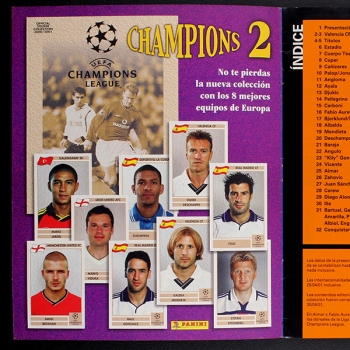 Valencia 2000 Panini sticker album complete - E