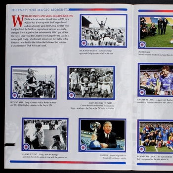 The Gers Rangers 1999 Panini Sticker Album komplett