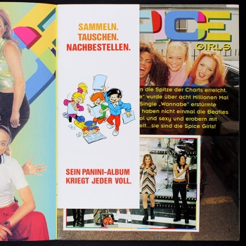 Spice Girls Panini sticker album complete