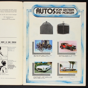 Auto 1977 Americana Sticker Album komplett