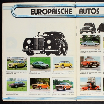 Auto 1977 Americana Sticker Album komplett