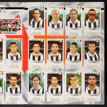 Champions League 2000 Panini Album komplett - leeres Poster