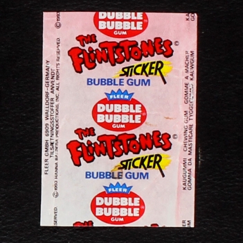 The Flintstones Fleer Bubble Gum - Wrapper