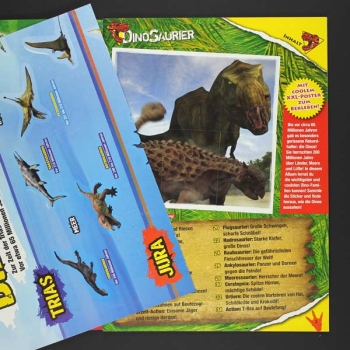 Dinosaurier Blue Ozean Sticker Album komplett
