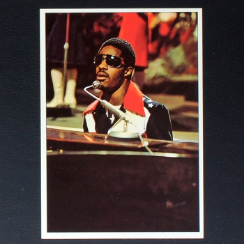 Stevie Wonder Panini Sticker No. 83 - Pop Stars