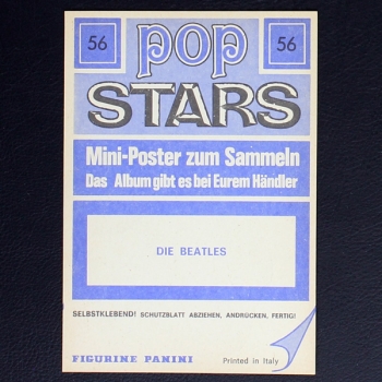 Die Beatles Panini Sticker No. 56 - Pop Stars